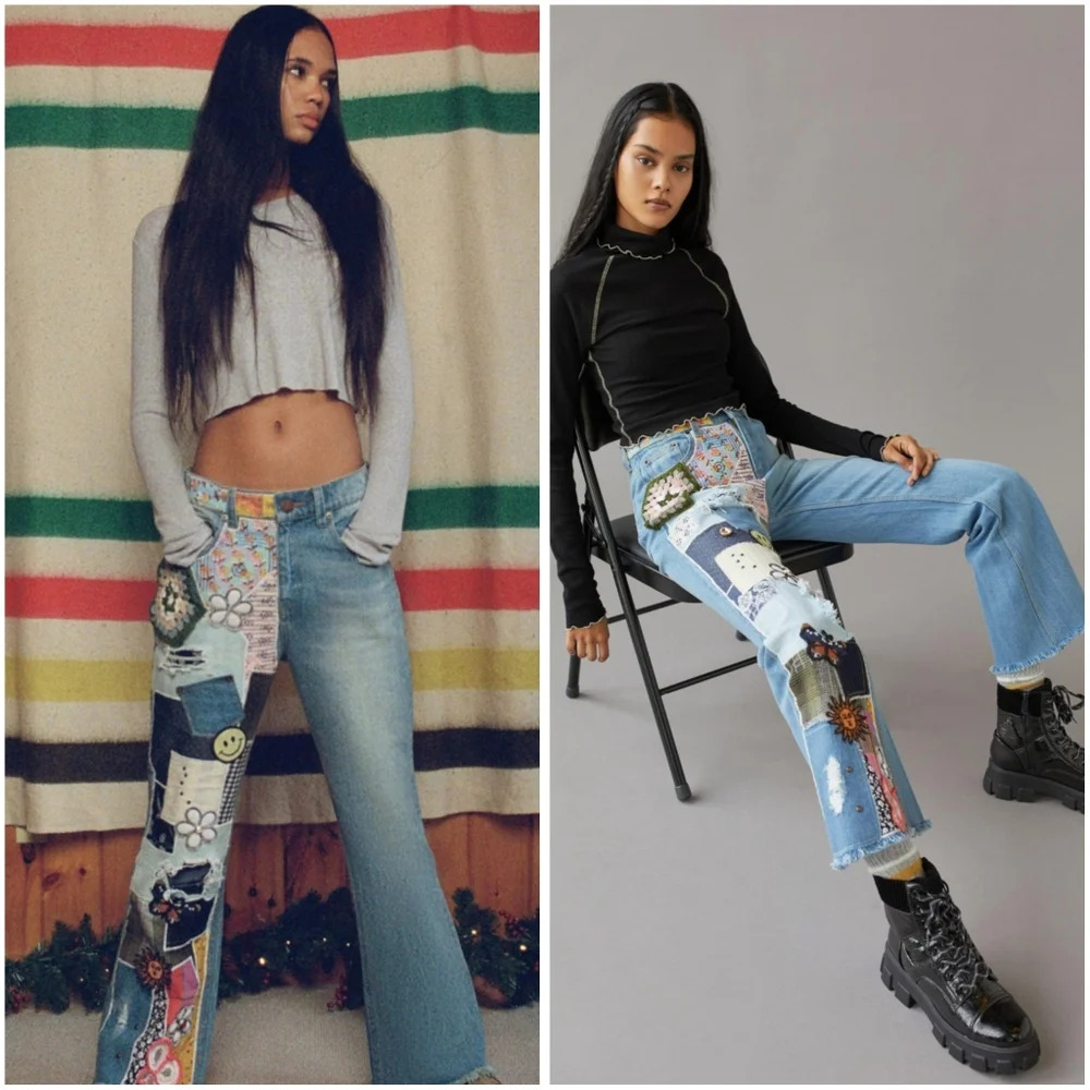 Urban Outfitters BDG High Waisted Flare Jean Indigo Crafted 26